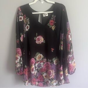 Show Me Your MuMu Tunic Top Blake  Floral Small Long Sleeve